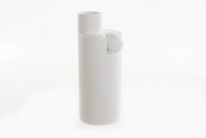 DKD Home Decor Jarrón de Cerámica Blanco NORDIC 9,5x8x20 cm DKD Home Decor Jarrón de Cerámica Blanco NORDIC 9,5x8x20 cm