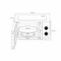 Oceanic Mo20W11 Microondas blanca 20L