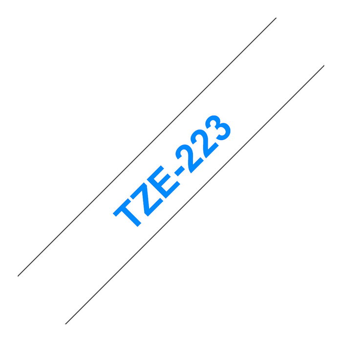 Brother Cinta Rotuladora Laminada TZe223 Azul sobre Blanco 9mm x 8m Brother Cinta Rotuladora Laminada TZe223 Azul sobre Blanco 9mm x 8m
