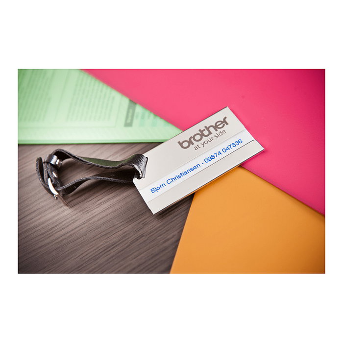 Brother Cinta Laminada TZe223 Azul sobre Blanco 9mm x 8m