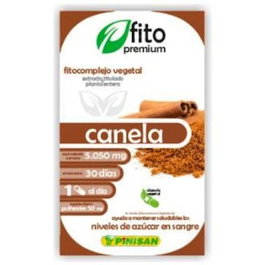 PINISAN Fito Premium Canela 30 Cápsulas - Ayuda a mantener niveles normales de azúcar en sangre