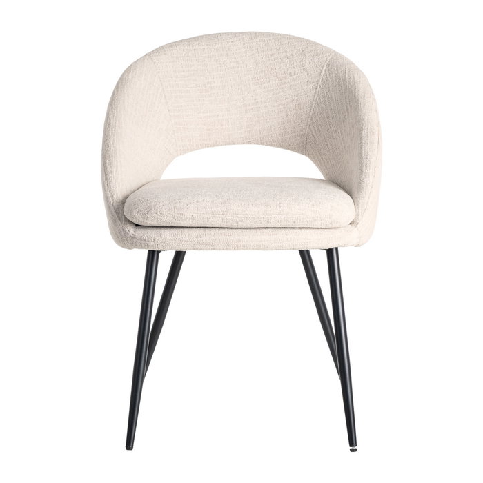 Ixia Silla Crema Tejido-Metal Contract Ixia Silla Crema Tejido-Metal Contract