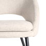 Ixia Silla Crema Tejido-Metal Contract