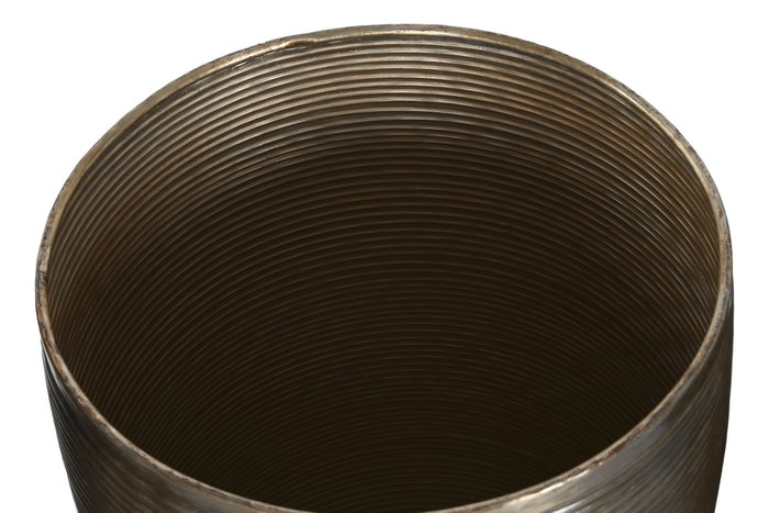 DKD Home Decor Set de 5 Maceteros de Aluminio Envejecido Cobre