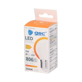 GSC Evolution Bombilla LED Serie Cristal Esférica 6W E27 3000K