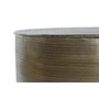 DKD Home Decor Mesa de Centro Moderna Dorado Aluminio 90 x 90 x 40 cm