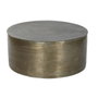 DKD Home Decor Mesa de Centro Moderna Dorado Aluminio 90 x 90 x 40 cm