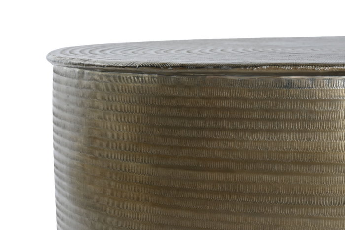 DKD Home Decor Mesa de Centro Moderna Dorado Aluminio 90 x 90 x 40 cm
