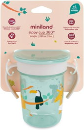 Miniland Sippy Cup Jungle Vaso de Aprendizaje Antiderrames