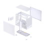 Jonsbo D32 STD Mesh Mini-Caja mATX, Blanco
