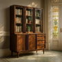 Ixia Alacena de madera de mango marrón Garrel 150 x 50 x 195 cm