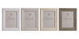 DKD Home Decor Set de 4 Marcos de Fotos 13x18 cm Surtidos, Cristal y PS