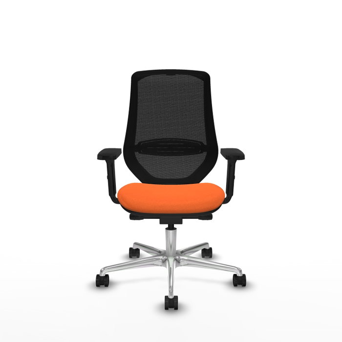 PIQUERAS Y CRESPO Silla de oficina Mardos Naranja y Negro