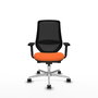 PIQUERAS Y CRESPO Silla de oficina Mardos Naranja y Negro