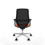 PIQUERAS Y CRESPO Silla de oficina Mardos Naranja y Negro