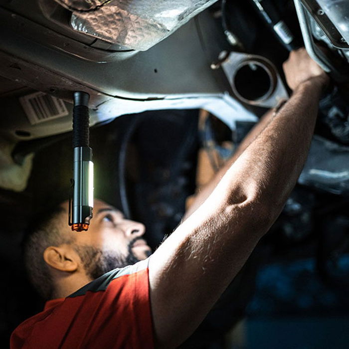 Nebo Big Larry 3 Linterna LED de Trabajo COB, 600 Lúmenes, Base Magnética, Clip Acero, IPX4, Aluminio Aeronáutico, Negro/Naranja (con Expositor Regalo en Compra de 12 Unidades) Nebo Big Larry 3 Linterna LED de Trabajo COB, 600 Lúmenes, Base Magnética, Clip Acero, IPX4, Aluminio Aeronáutico, Negro/Naranja (con Expositor Regalo en Compra de 12 Unidades)