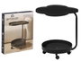 GIFTDECOR Mesa Auxiliar Doble Negra