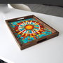 Aberto Design Bandeja REF019 Madera Maciza 48x38x4 cm para Decoración del Hogar