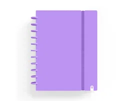 Carchivo Ingeniox Cuaderno A4 80 Hojas Foam Cuadricula Violeta con Goma Elástica y Papel Premium Opaque FSC