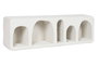 DKD Home Decor Estantería de Pared Moderna en Blanco, 100 cm Ancho x 30 cm Alto x 18 cm Profundo, de Abeto y MDF