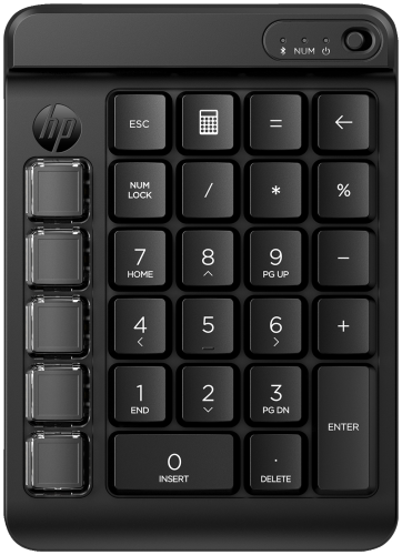 HP Teclado Numérico 435 Programable Inalámbrico Negro HP Teclado Numérico 435 Programable Inalámbrico Negro