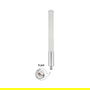 DeLOCK 12653 Antena Omnidireccional Exterior 4G / WiFi 2.4 GHz, Conector N Hembra, 3 dBi, 33.3 cm, Blanco, para Montaje en Pared o Poste