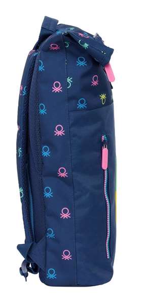 Mochila para Portátil Benetton Cool Azul marino 28 x 42 x 13 cm