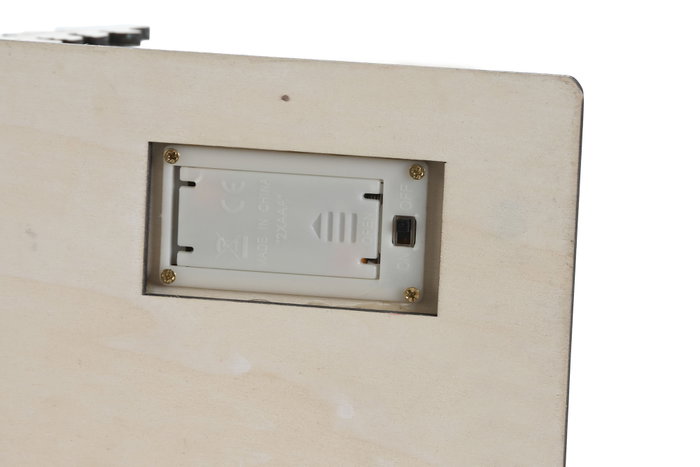 DKD Home Decor Casa LED de Madera Surtida (2 unidades)