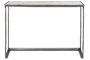 DKD Home Decor Alu antik 23 Consola Mármol Aluminio Plateado Blanco 108 x 79 x 30 cm Set de 2