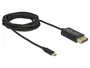 DeLOCK Cable Adaptador USB Tipo C a DisplayPort 4K 60 Hz 2 m