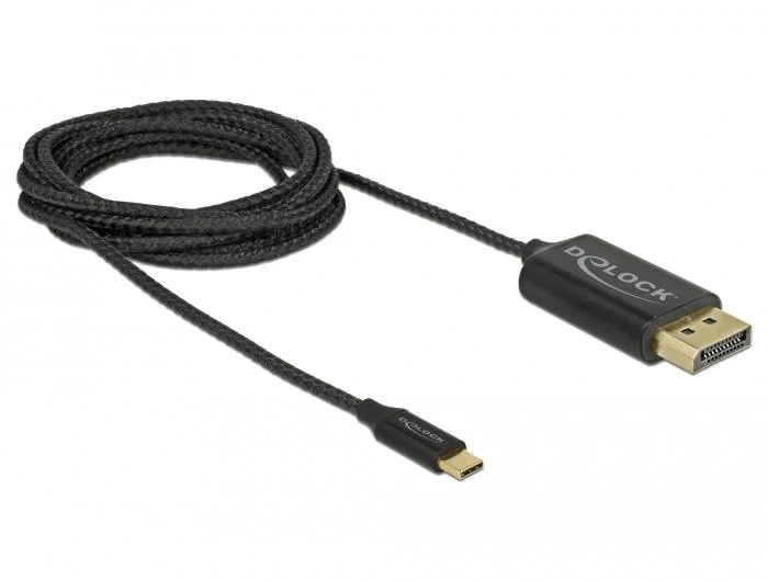 DeLOCK Adaptador de cable USB Tipo C a DisplayPort 4K 60Hz 2m Negro DeLOCK Adaptador de cable USB Tipo C a DisplayPort 4K 60Hz 2m Negro
