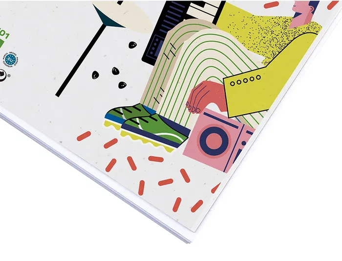 Liderpapel Bloc Música Pentagrama 3mm Folio 20 Hojas 100 g/m²