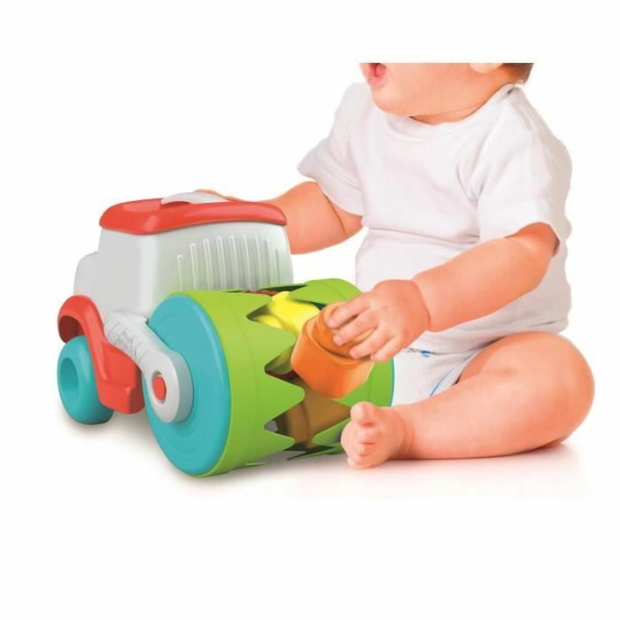 Clementoni Camión sensorial Clemmy con rodillo comeladrillos