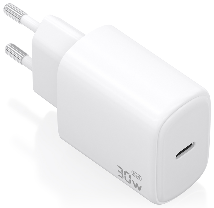 Aisens Cargador de Pared GaN 30W 1xUSB-C PD 3.0 Blanco