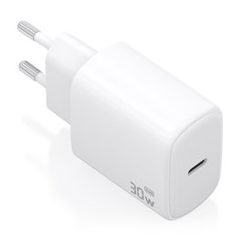 AISENS - CARGADOR GaN 30W, 1xUSB-C PD3.0, BLANCO