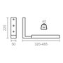 Micel Soporte de pared para microondas MCR02 extensible Gris