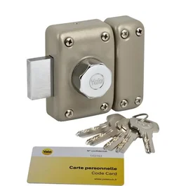 Yale YV26BT-40 Cerradura de botón y cilindro 6 pines beige