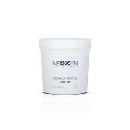 Neozen Crema de Masaje Neutra 1000ml, Emulsión Analgésica con Salicilato de Metilo y Eucalipto para Todo Tipo de Pieles, Gran Poder Deslizante
