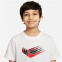 Camiseta de Manga Corta Infantil Nike DO1824-100 Blanco