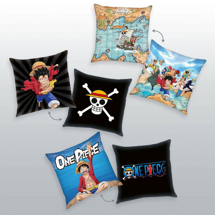 One Piece Pack de 3 almohadas Characters 40 x 40 cm One Piece Pack de 3 almohadas Characters 40 x 40 cm