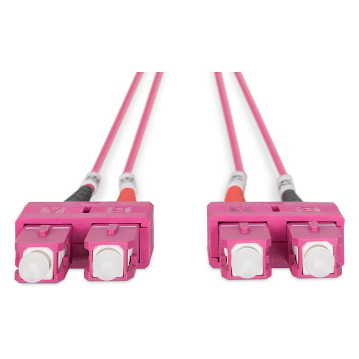 Digitus Cable de conexión fibra óptica OM4 Multimode Duplex SC a SC 1m