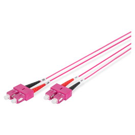 Digitus Cable de conexión fibra óptica OM4 Multimode Duplex SC a SC 1m