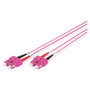 Digitus Cable de conexión fibra óptica OM4 Multimode Duplex SC a SC 1m