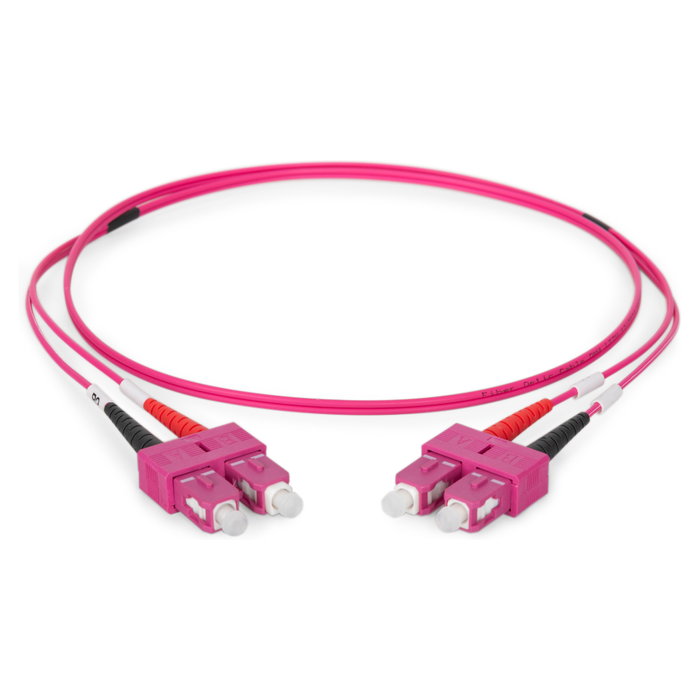 Digitus Cable de conexión fibra óptica OM4 Multimode Duplex SC a SC 1m