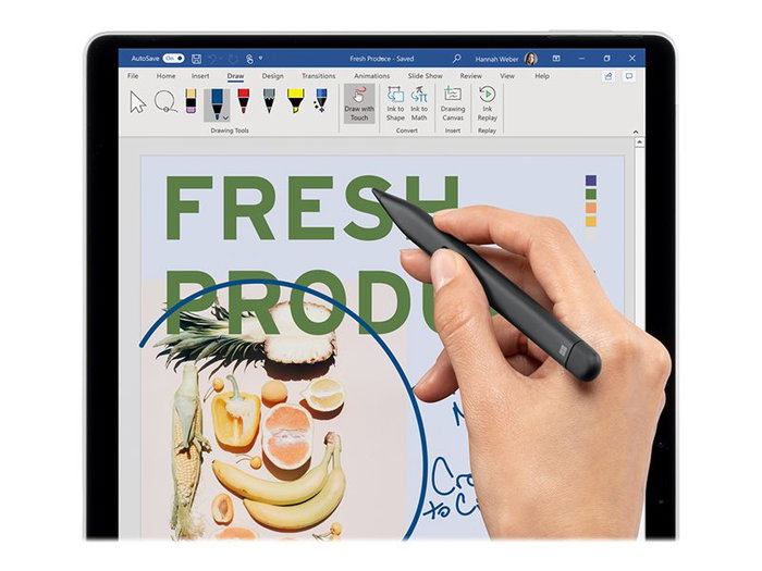 Microsoft Surface Slim Pen - Lápiz digital activo con 4096 niveles de presión, borrador y entintado sin fuerza, compatible con Surface Pro, Laptop, Studio y Book Microsoft Surface Slim Pen - Lápiz digital activo con 4096 niveles de presión, borrador y entintado sin fuerza, compatible con Surface Pro, Laptop, Studio y Book