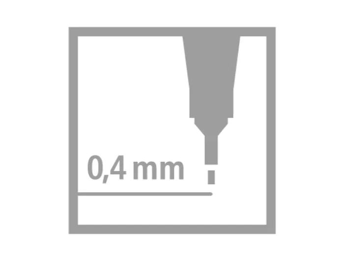 Stabilo Rotulador Punta Fibra Point 88 Marron Punta Fina 0,4mm