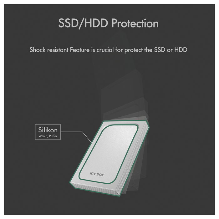 ICY BOX IB-241WP Carcasa Externa para SSD/Disco Duro 2.5" SATA a USB 3.2 Gen 1 (5 Gbit/s), Aluminio, Hot-swap, Incluye Cable ICY BOX IB-241WP Carcasa Externa para SSD/Disco Duro 2.5" SATA a USB 3.2 Gen 1 (5 Gbit/s), Aluminio, Hot-swap, Incluye Cable