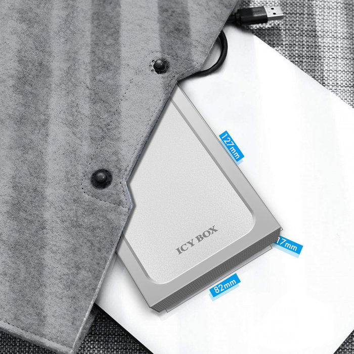 ICY BOX IB-241WP Carcasa Externa para SSD/Disco Duro 2.5" SATA a USB 3.2 Gen 1 (5 Gbit/s), Aluminio, Hot-swap, Incluye Cable ICY BOX IB-241WP Carcasa Externa para SSD/Disco Duro 2.5" SATA a USB 3.2 Gen 1 (5 Gbit/s), Aluminio, Hot-swap, Incluye Cable