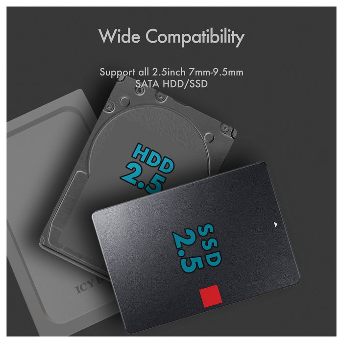 ICY BOX IB-241WP Carcasa Externa para SSD/Disco Duro 2.5" SATA a USB 3.2 Gen 1 (5 Gbit/s), Aluminio, Hot-swap, Incluye Cable ICY BOX IB-241WP Carcasa Externa para SSD/Disco Duro 2.5" SATA a USB 3.2 Gen 1 (5 Gbit/s), Aluminio, Hot-swap, Incluye Cable