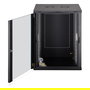Digitus Bastidor de Pared Rack 16U Dynamic-N - Caja Mural 600x600x785 mm, 60 kg, Puertas de Cristal y Acero, con Rieles, Bloqueo y Gestión de Cables, Negro